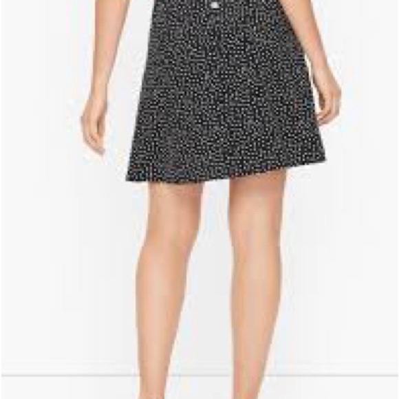 Talbots Black and White Patterned Skort Mini Skirt - Picture 2 of 7